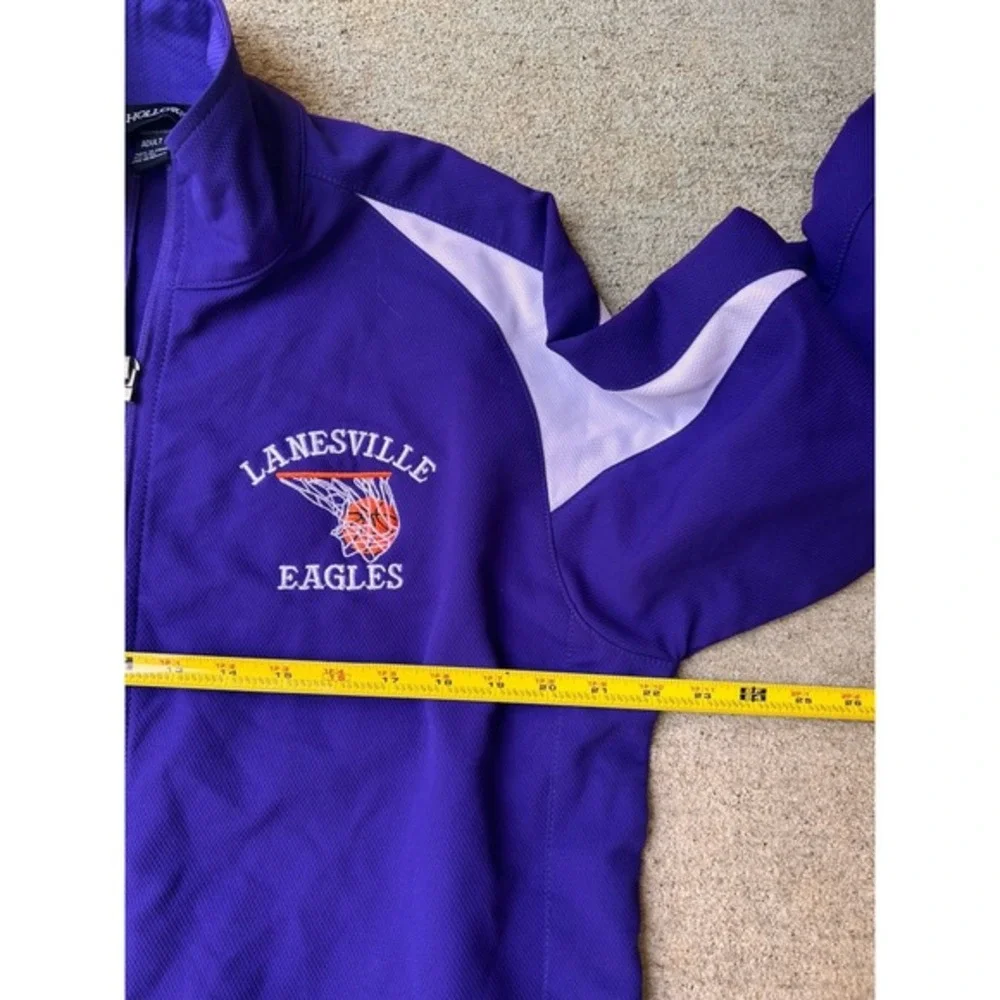 lanesville eagles basketball jacket adult M zip long sleeve‎ purple
